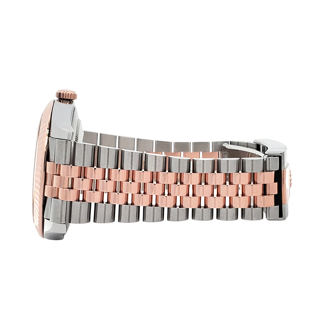 Rolex Datejust 41 126331 Factory Chocolate Diamond Dial 2-tone Rose Gold/Steel Jubilee Watch Box Papers - Image 6