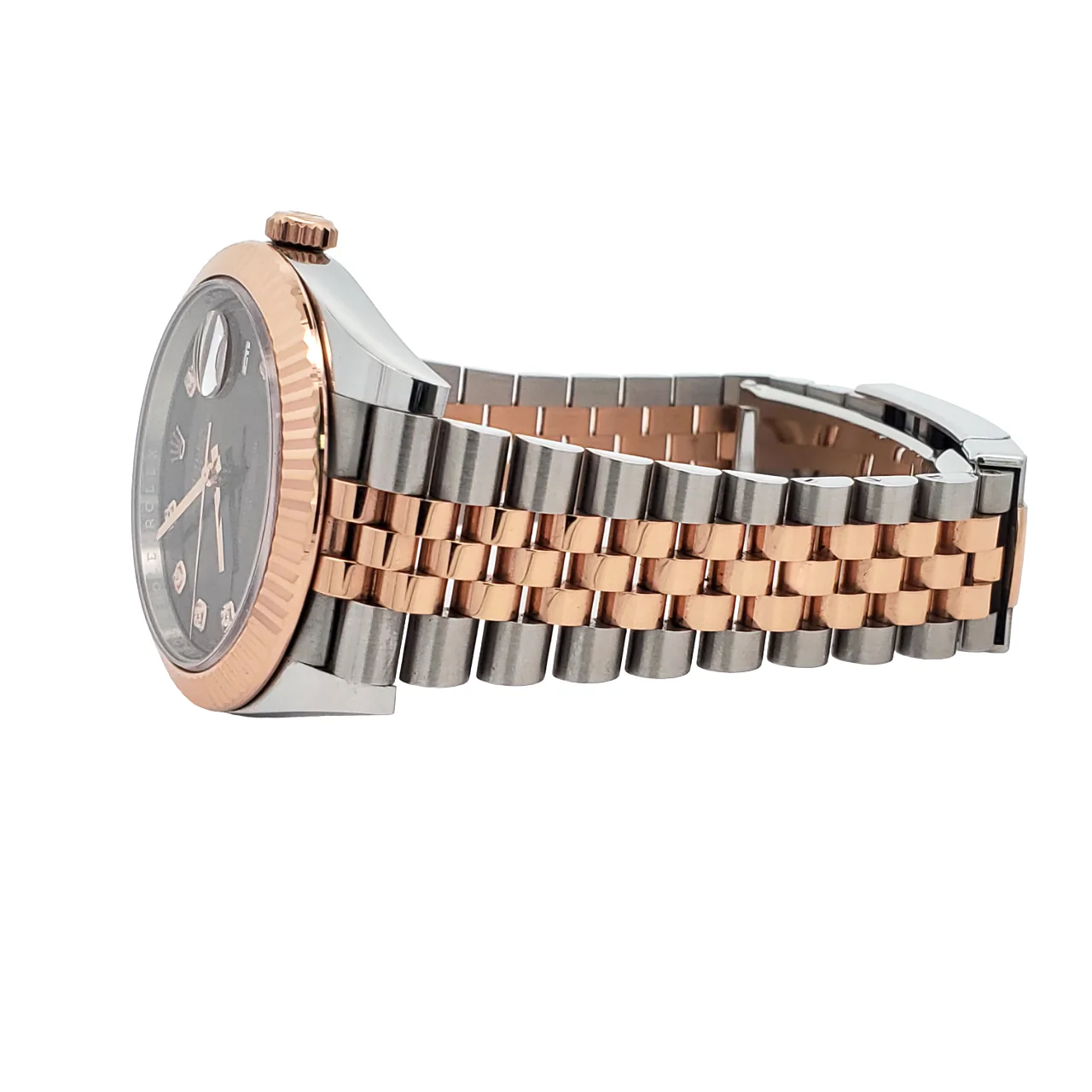 Rolex Datejust 41 126331 Factory Diamond Dial 2-tone Rose Gold/Steel Jubilee Watch Box Papers - Image 4