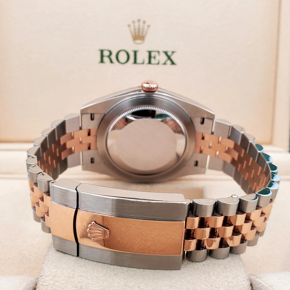 Rolex Datejust 41 126331 Factory Diamond Dial 2-tone Rose Gold/Steel Jubilee Watch Box Papers - Image 5