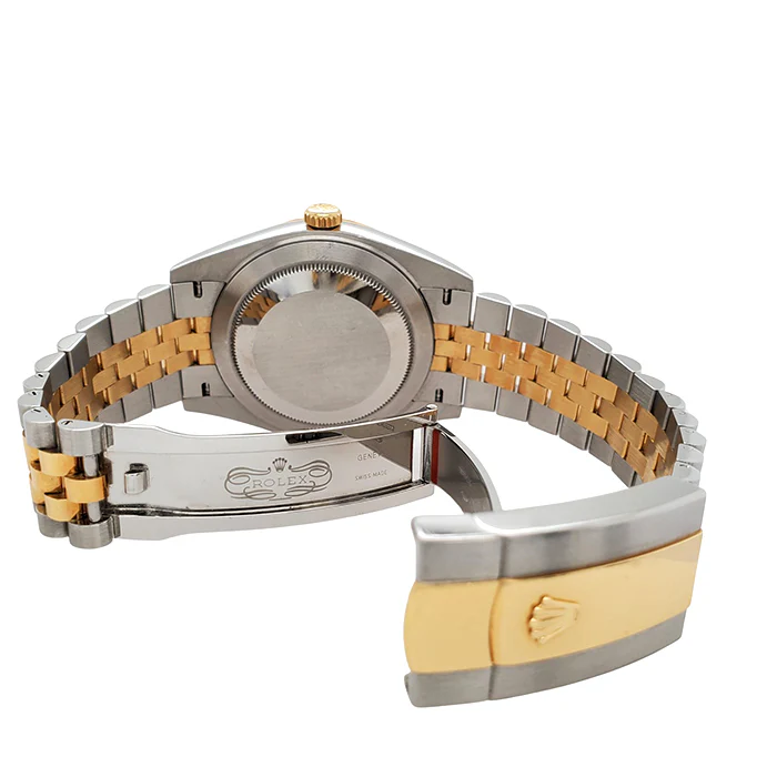 Rolex Datejust 41 126333 Champagne Diamond Dial Yellow Gold/Steel Jubilee Watch Box Papers 2018 - Image 5