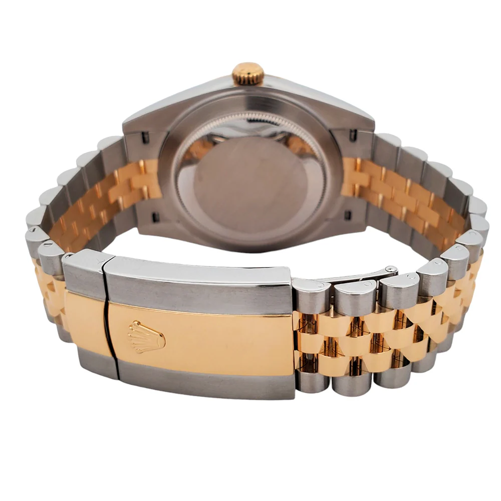 Rolex Datejust 41 126333 Factory Champagne Diamond 2-tone Yellow Gold/Steel Jubilee Watch Box Papers - Image 5