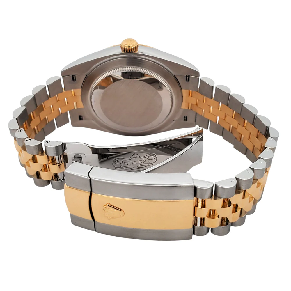 Rolex Datejust 41 126333 Factory Champagne Diamond 2-tone Yellow Gold/Steel Jubilee Watch Box Papers - Image 6