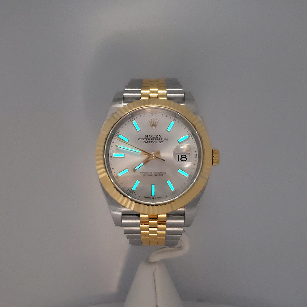 Rolex Datejust 41 126333 Silver Index 2-Tone Yellow Gold/Steel Jubilee Watch Box Papers - Image 8