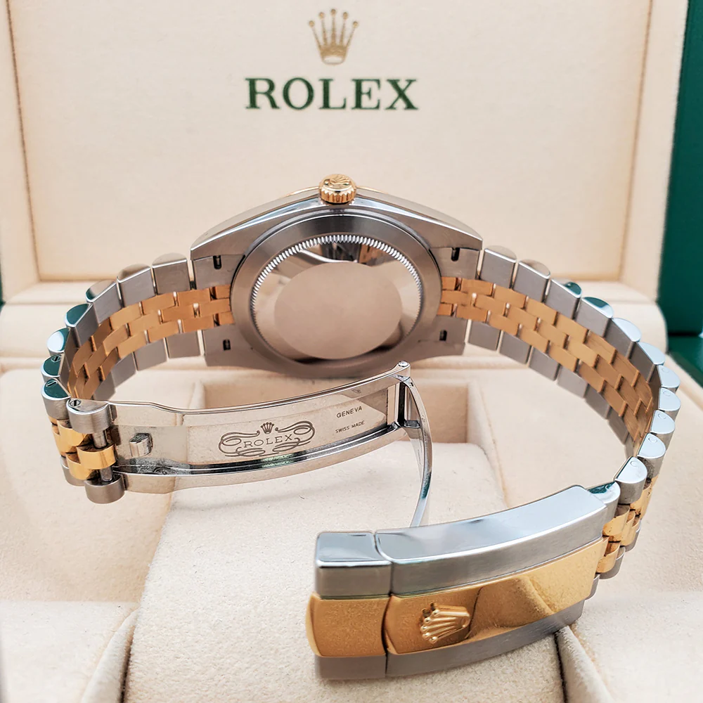 Rolex Datejust 41 126333 White Index Dial Yellow Gold/Steel Jubilee Watch Box Papers - Image 6