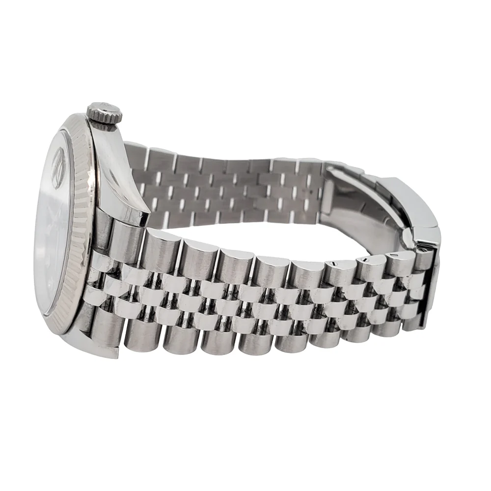 Rolex Datejust 41 126334 Factory Rhodium Diamond Dial Jubilee Steel Watch Box Papers - Image 4
