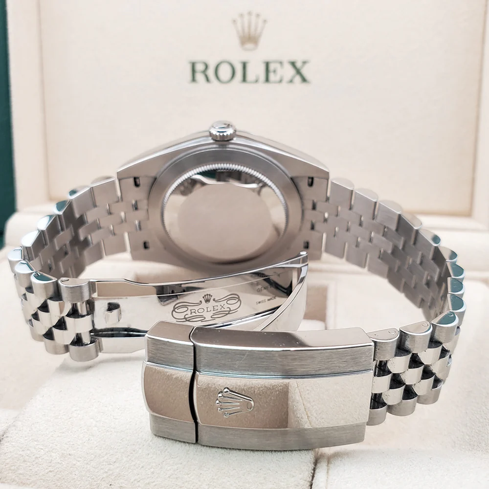 Rolex Datejust 41 126334 Factory Rhodium Diamond Dial Jubilee Steel Watch Box Papers - Image 6