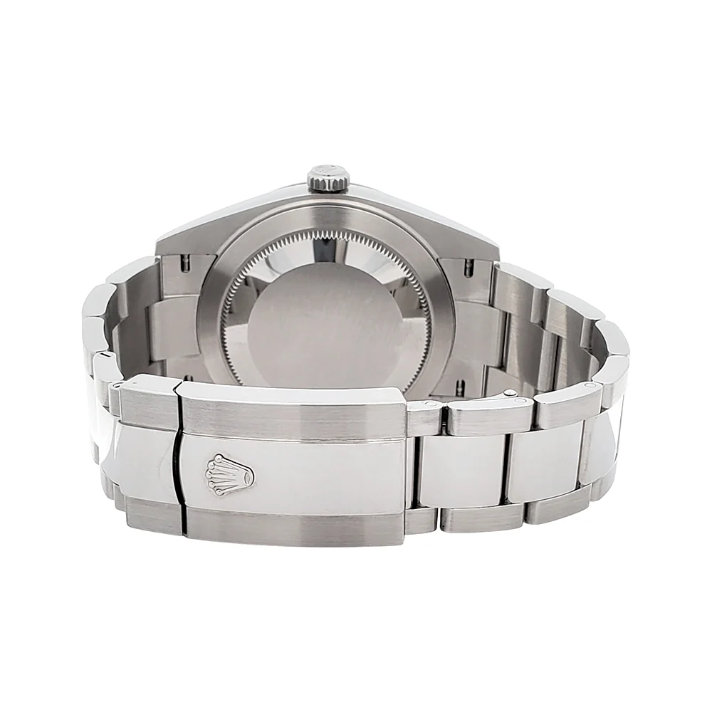 Rolex Datejust 41 Silver Index White Gold Fluted Bezel Oyster Steel Watch 126334 Box/Papers/Tag - Image 6