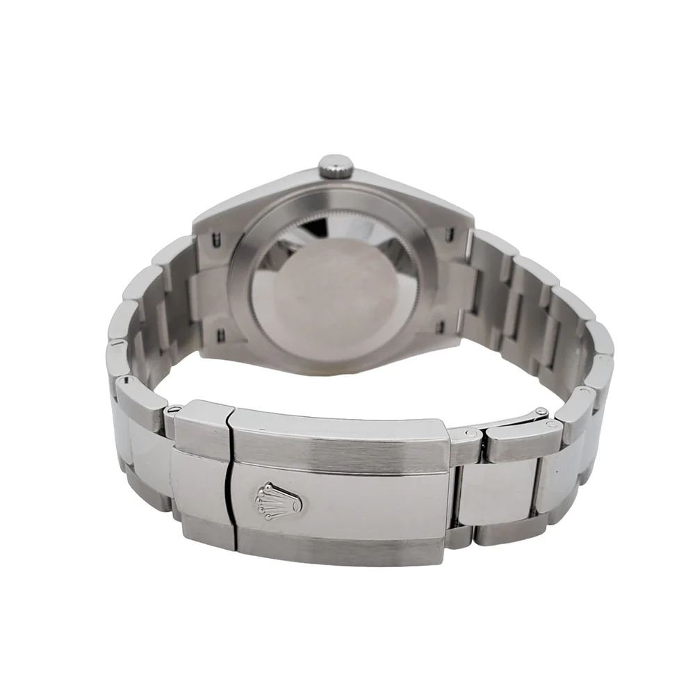 Rolex Datejust 41 126334 Silver Index White Gold Fluted Bezel Watch 2022 Box Papers - Image 5