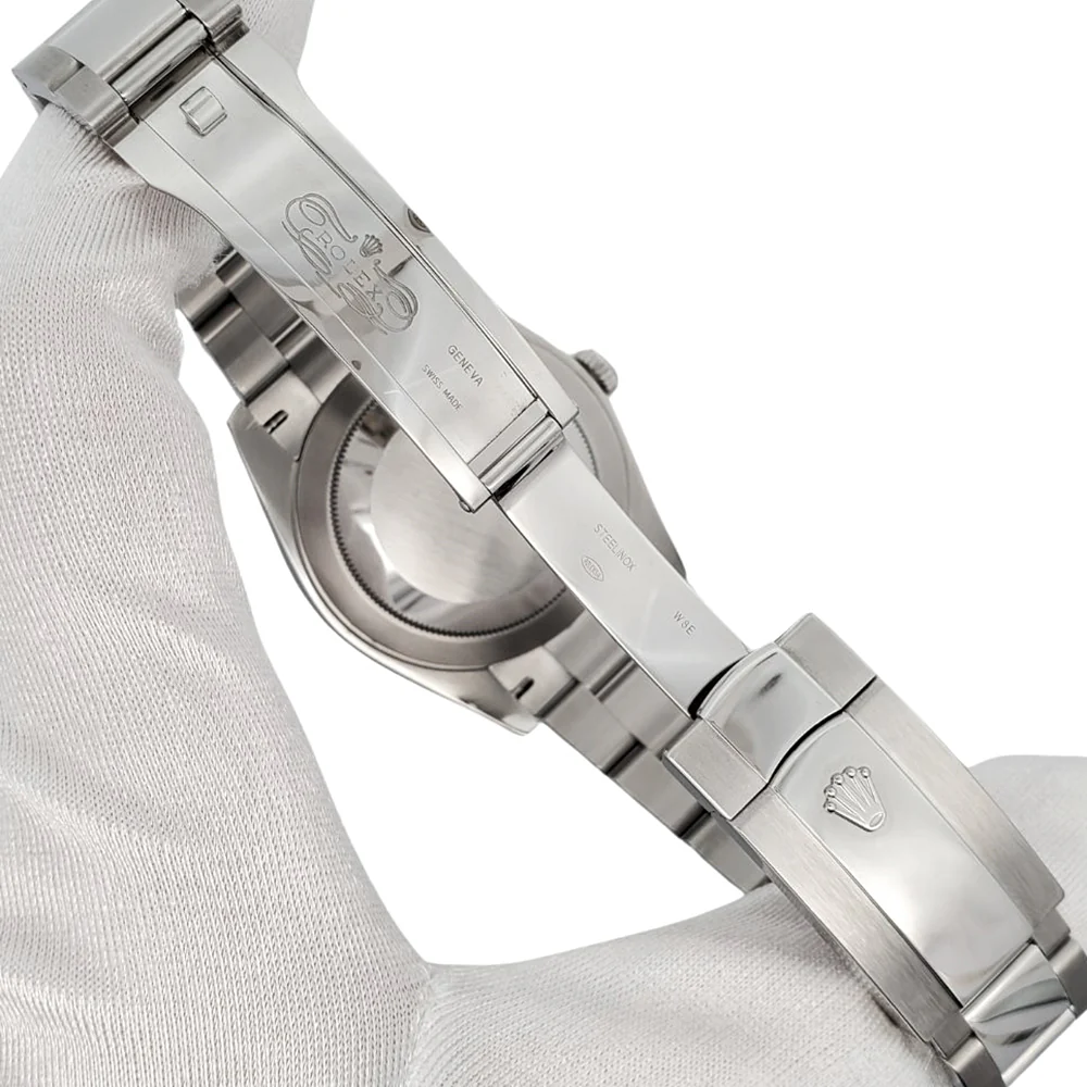 Rolex Datejust 41 126334 Silver Index White Gold Fluted Bezel Watch 2022 Box Papers - Image 6