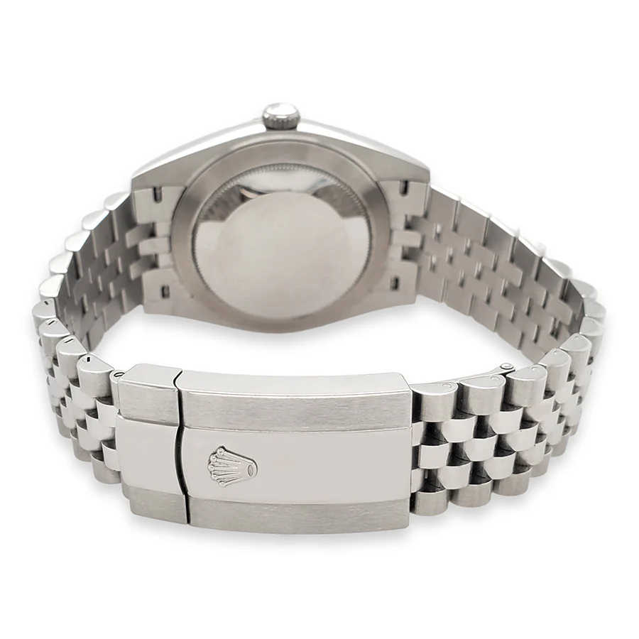Rolex Datejust 41 126334 White Index Dial White Gold Fluted Bezel Jubilee Watch 2020 Box Papers - Image 3