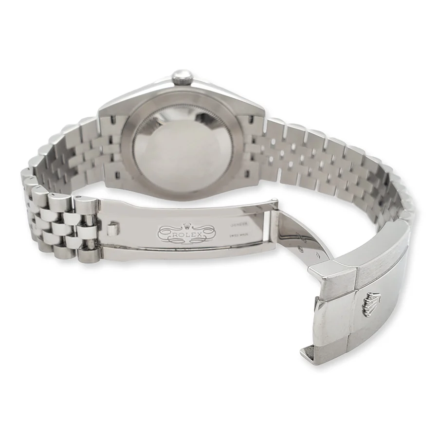 Rolex Datejust 41 126334 White Index Dial White Gold Fluted Bezel Jubilee Watch 2020 Box Papers - Image 4