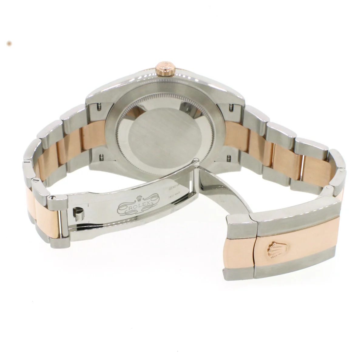 Rolex Datejust 41 2-Tone 18K Everose Gold & Stainless Steel Factory Chocolate Index Dial Automatic Oyster Mens Watch 126331 w/ Papers - Image 7