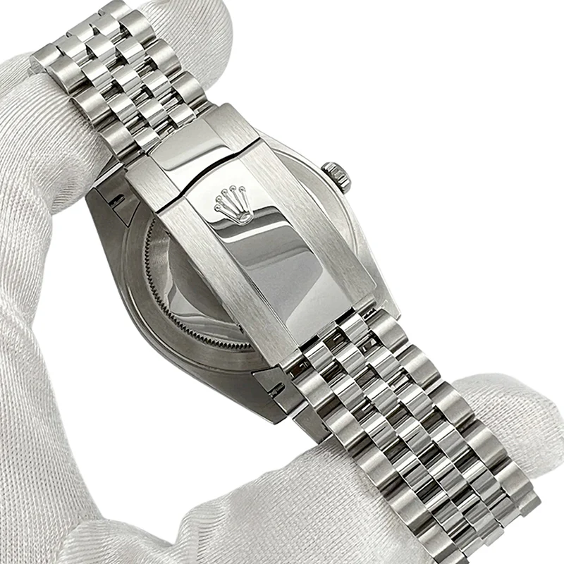 Rolex Datejust 41 4.4CT Diamond Bezel/Lugs/Silver Index Dial Jubilee Watch 126300 Box Papers - Image 4
