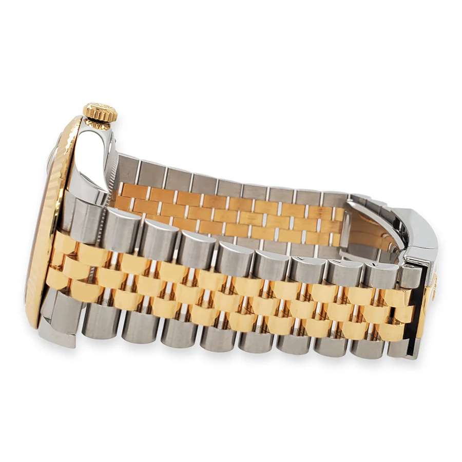 Rolex Datejust 41 Champagne Diamond Dial Yellow Gold/Steel Jubilee Watch 126333 Box Papers - Image 4