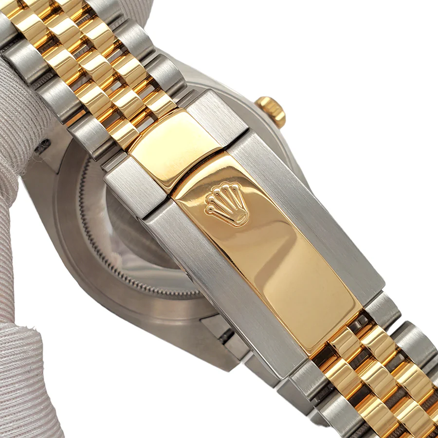 Rolex Datejust 41 Champagne Diamond Dial Yellow Gold/Steel Jubilee Watch 126333 Box Papers - Image 5