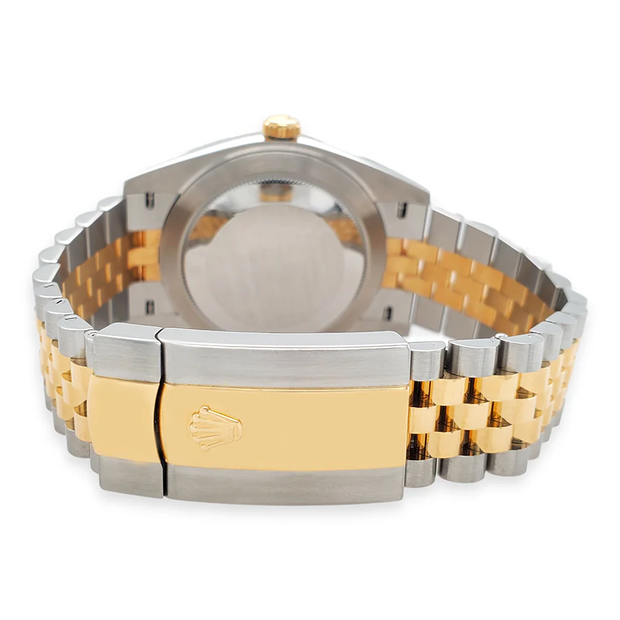Rolex Datejust 41 Champagne Diamond Dial Yellow Gold/Steel Jubilee Watch 126333 Box Papers - Image 7