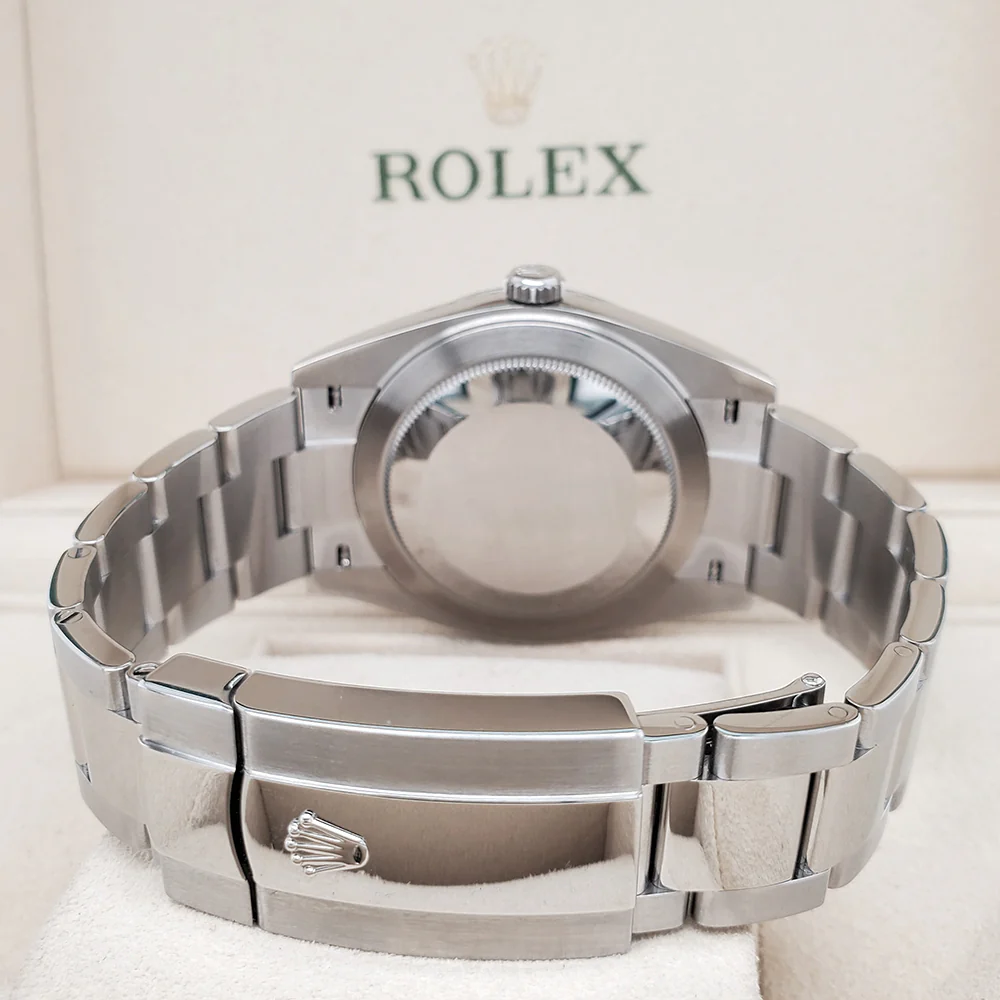 Rolex Datejust 41 Factory Black Diamond Dial Oyster Stainless Steel Watch 126334 Box Papers - Image 5