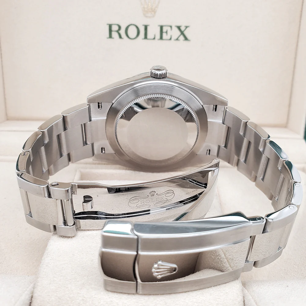 Rolex Datejust 41 Factory Black Diamond Dial Oyster Stainless Steel Watch 126334 Box Papers - Image 6