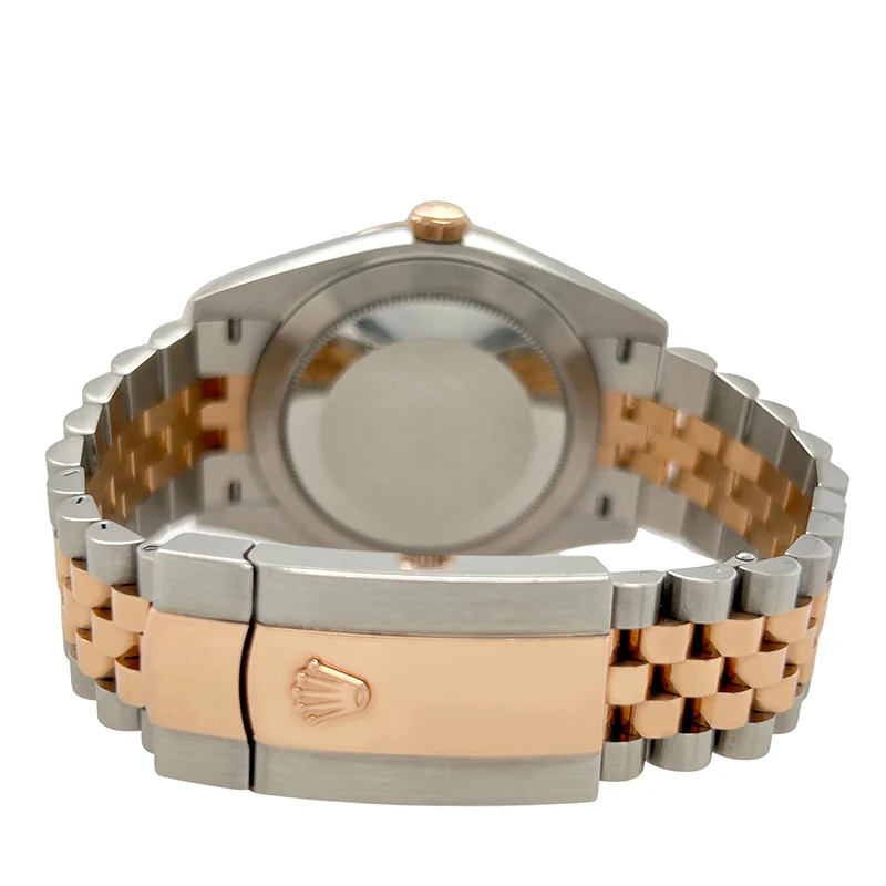 Rolex Datejust 41 Factory Chocolate Diamond Dial Rose Gold Steel Watch 126331 Box Papers 2019 - Image 4