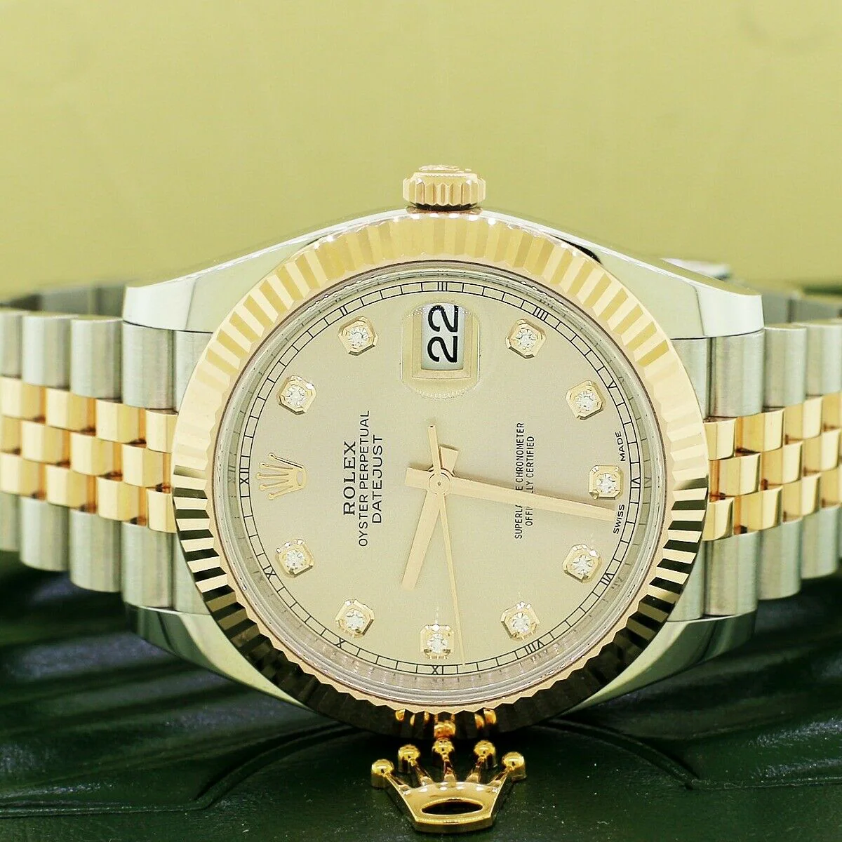 Rolex Datejust 41 Factory Sundust Diamond Dial 2-Tone Jubilee Watch 126331 - Image 7