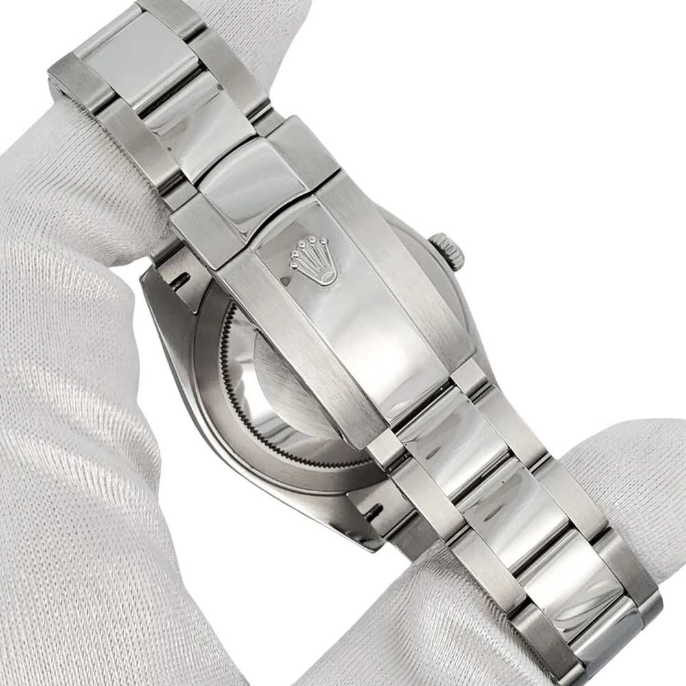 Rolex Datejust 41 Silver Index White Gold Fluted Bezel Watch 126334 Box Papers - Image 7