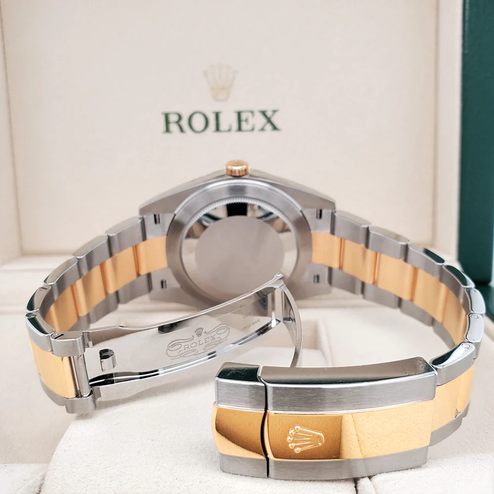 Rolex Datejust 41 Wimbledon Slate Dial 126333 Yellow Gold/Steel Oyster Watch 2022 Box Papers - Image 6