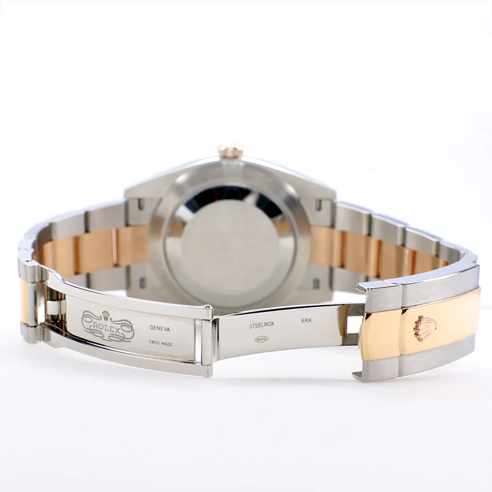 Rolex Datejust 41MM Factory Chocolate Diamond Dial 2-Tone Rose Gold/Steel Oyster Watch 126331 Box Papers - Image 7