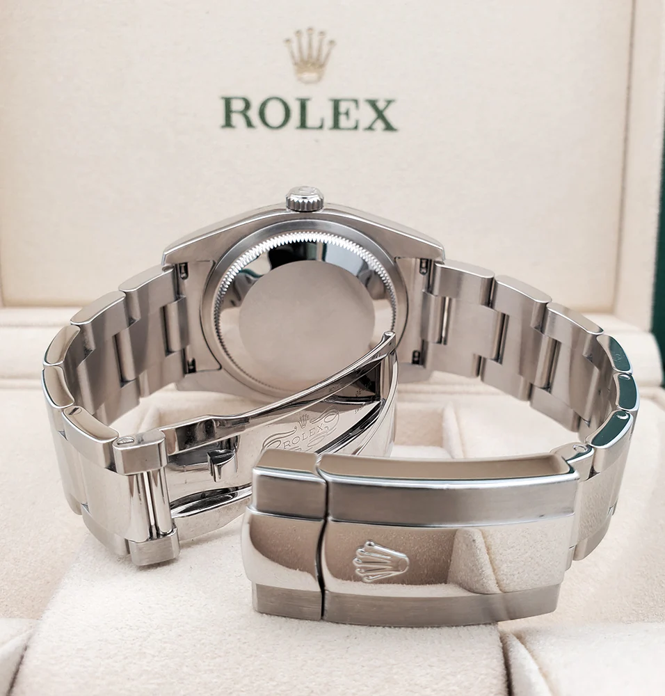 Rolex Datejust Black Index 36mm 116200 Steel Oyster Watch Box Papers - Image 7