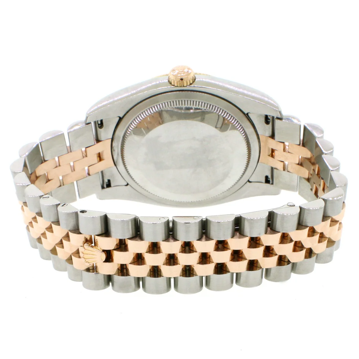 Rolex Datejust Black Index Dial 2-Tone Rose Gold/SS 36mm Jubilee Mens Watch 116231 - Image 5