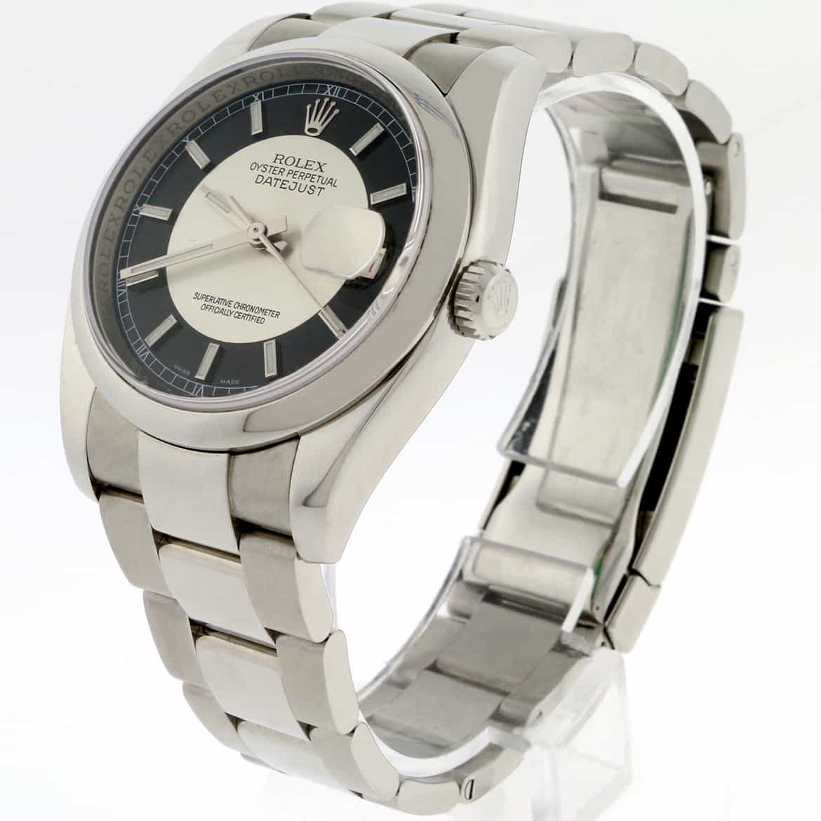 Rolex Datejust Black Tuxedo Dial 36MM Automatic Stainless Steel Oyster Mens Watch 116200 - Image 6