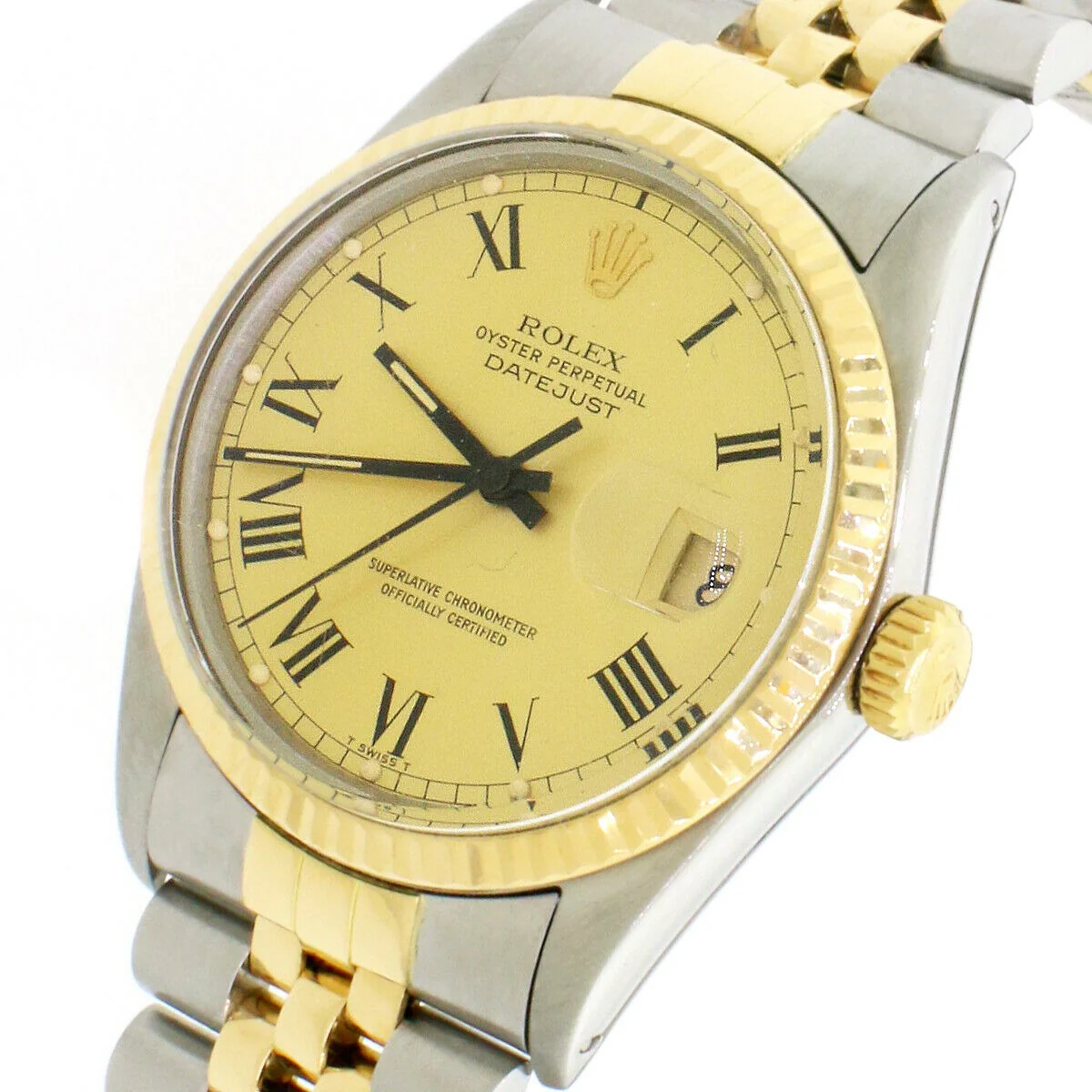 Rolex Datejust Buckley Dial 2-Tone 36mm Jubilee Watch 16013 - Image 7