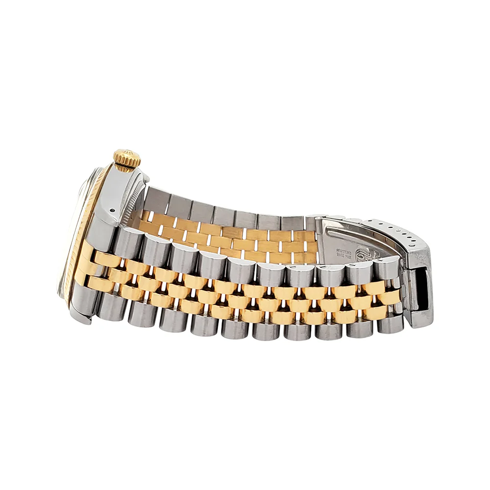 Rolex Datejust Champagne Index Dial Yellow Gold/Steel 36mm Watch 16013 Box/Apr - Image 4
