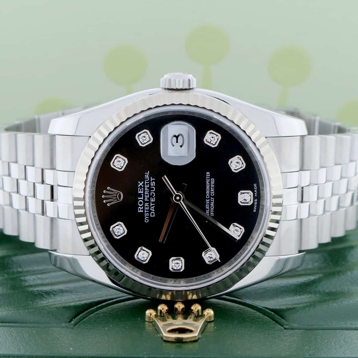 Rolex Datejust Diamond Dial 36MM Automatic Stainless Steel Jubilee Watch 116234 - Image 2