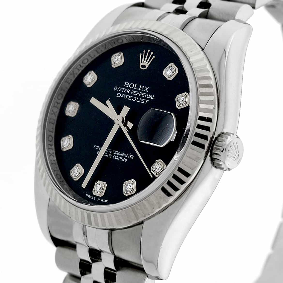 Rolex Datejust Diamond Dial 36MM Automatic Stainless Steel Jubilee Watch 116234 - Image 6