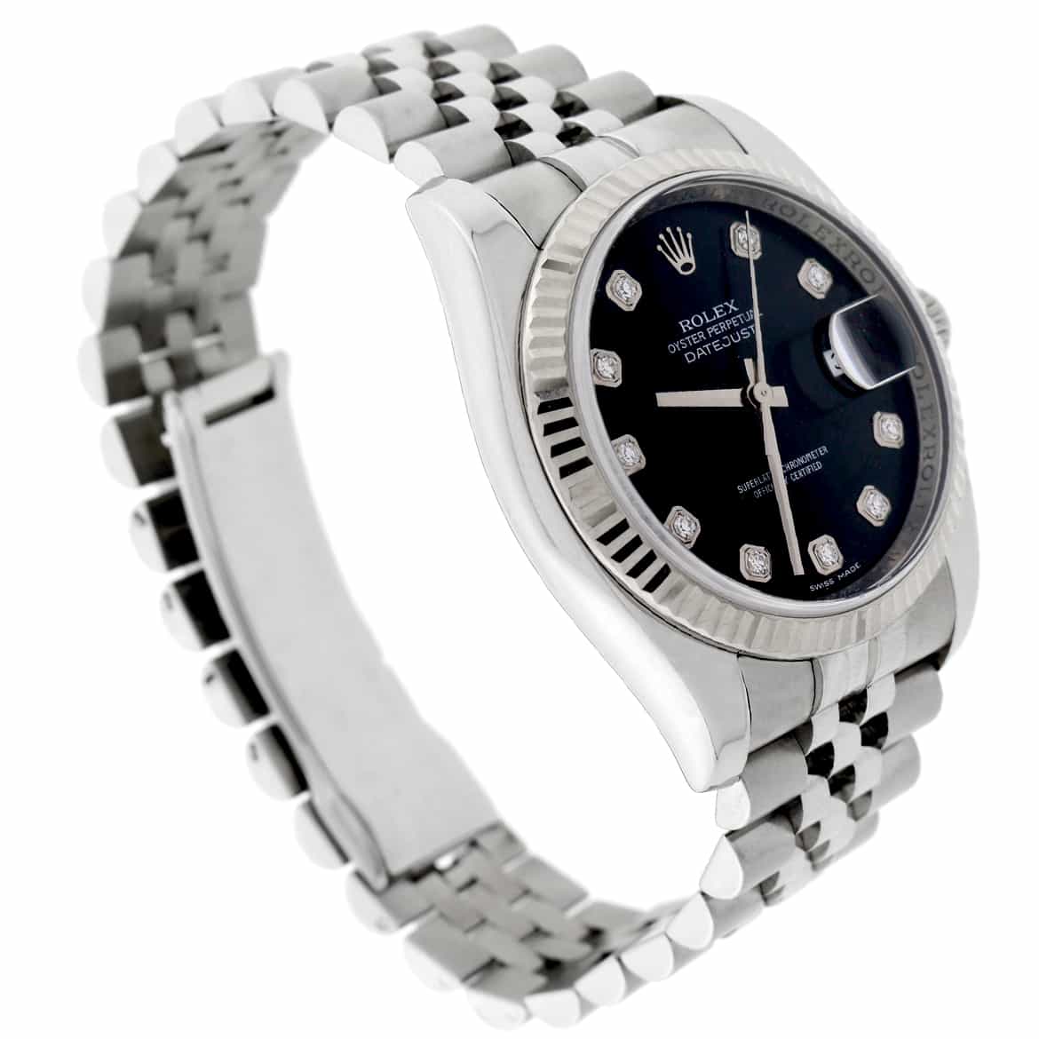 Rolex Datejust Diamond Dial 36MM Automatic Stainless Steel Jubilee Watch 116234 - Image 7