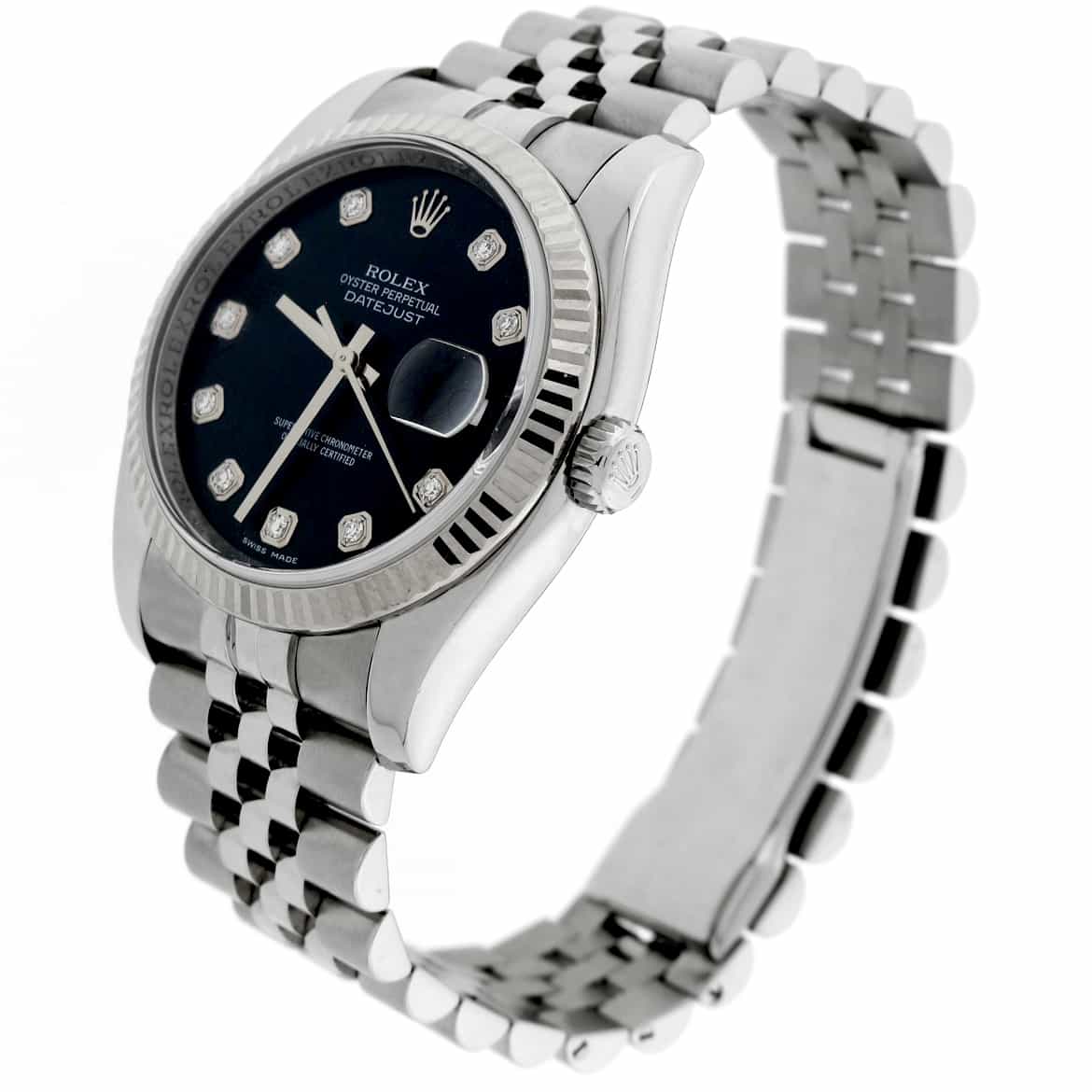 Rolex Datejust Diamond Dial 36MM Automatic Stainless Steel Jubilee Watch 116234 - Image 8