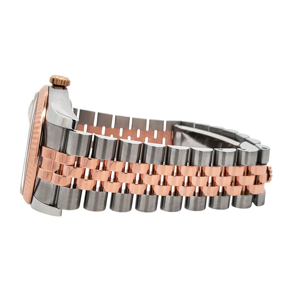 Rolex Datejust Factory Black Diamond Dial 2-Tone Rose Gold/Steel Jubilee 36mm Watch 116231 Box Papers - Image 6