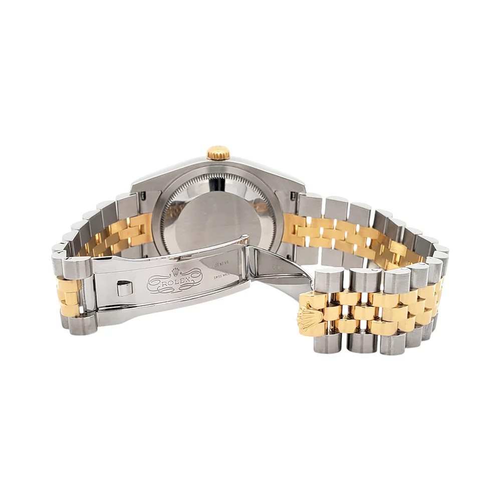 Rolex Datejust Factory Champagne Diamond Dial 2-tone Yellow Gold/Steel Jubilee 36mm Watch 116233 - Image 6