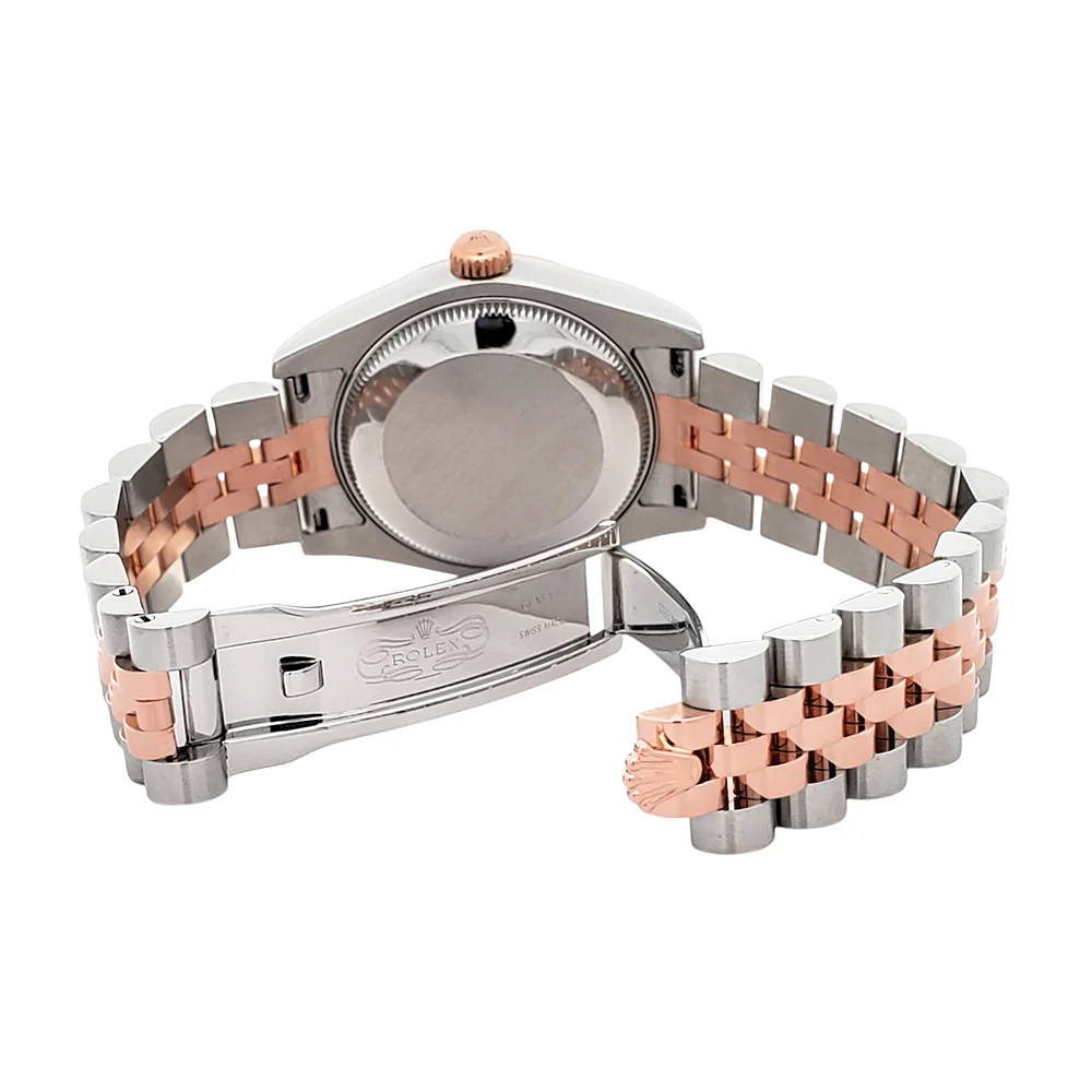 Rolex Datejust Factory Jubilee Diamond Dial 2-Tone Rose Gold/Steel 31mm Jubilee Watch 178271 Box Papers - Image 8