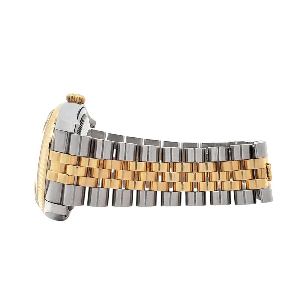Rolex Datejust Factory Silver Diamond Dial 2-tone Yellow Gold/Steel Jubilee 36mm Watch 116233 - Image 4