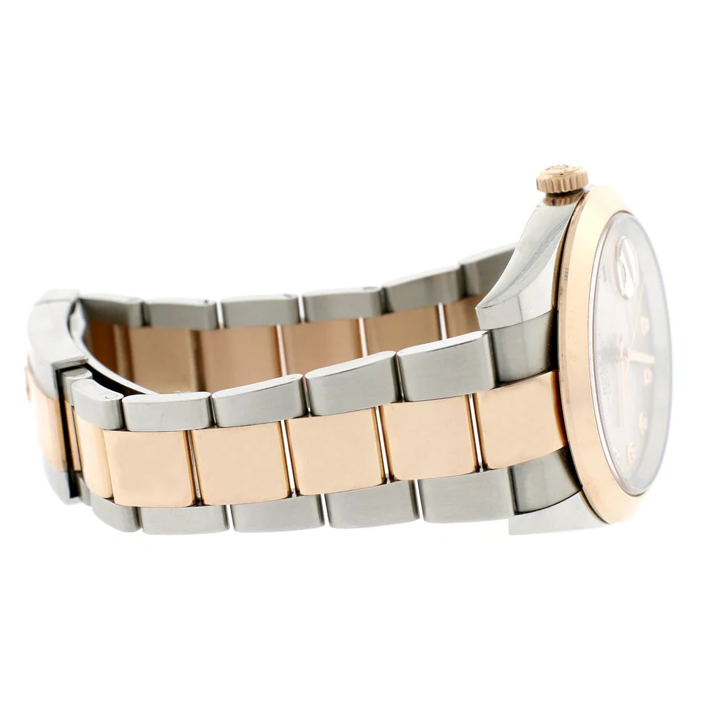 Rolex Datejust II 2-Tone 18K Everose Gold/Stainless Steel 41mm Sundust Diamond Dial Automatic Mens Oyster Watch 126301 - Image 6