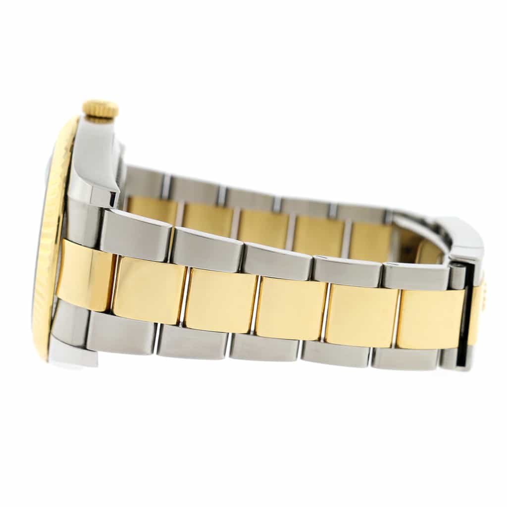 Rolex Datejust II 2-Tone 18K Yellow Gold & Stainless Steel 41MM Black Roman Dial Mens Oyster Watch 116333 - Image 6