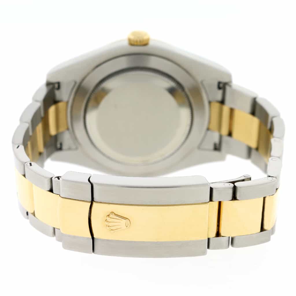 Rolex Datejust II 2-Tone 18K Yellow Gold & Stainless Steel 41MM Black Roman Dial Mens Oyster Watch 116333 - Image 7