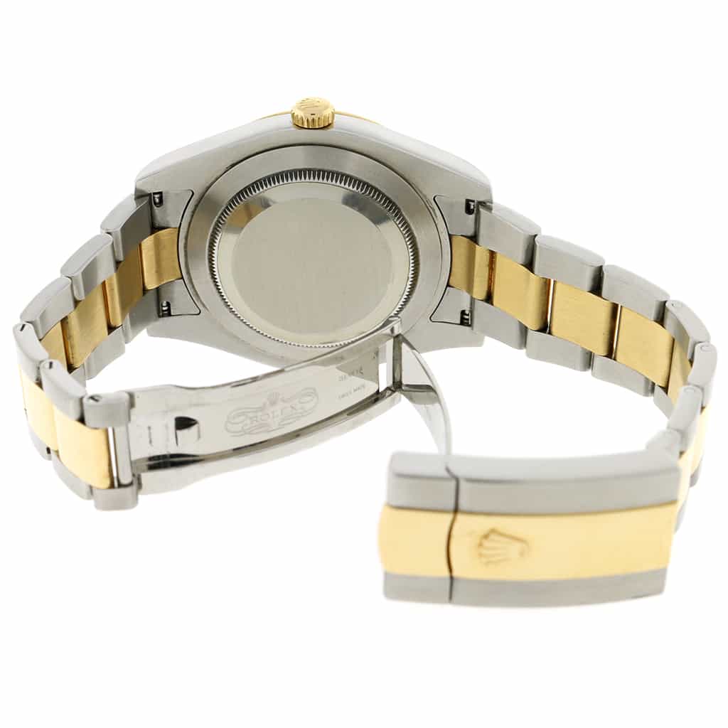 Rolex Datejust II 2-Tone 18K Yellow Gold & Stainless Steel 41MM Black Roman Dial Mens Oyster Watch 116333 - Image 8