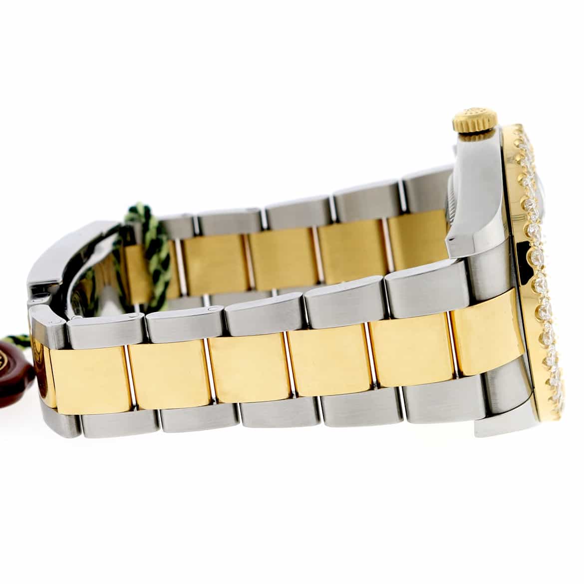 Rolex Datejust II 41mm 2-Tone Factory Grey Slate Roman Dial/Custom Diamond Bezel 116333 Watch - Image 8