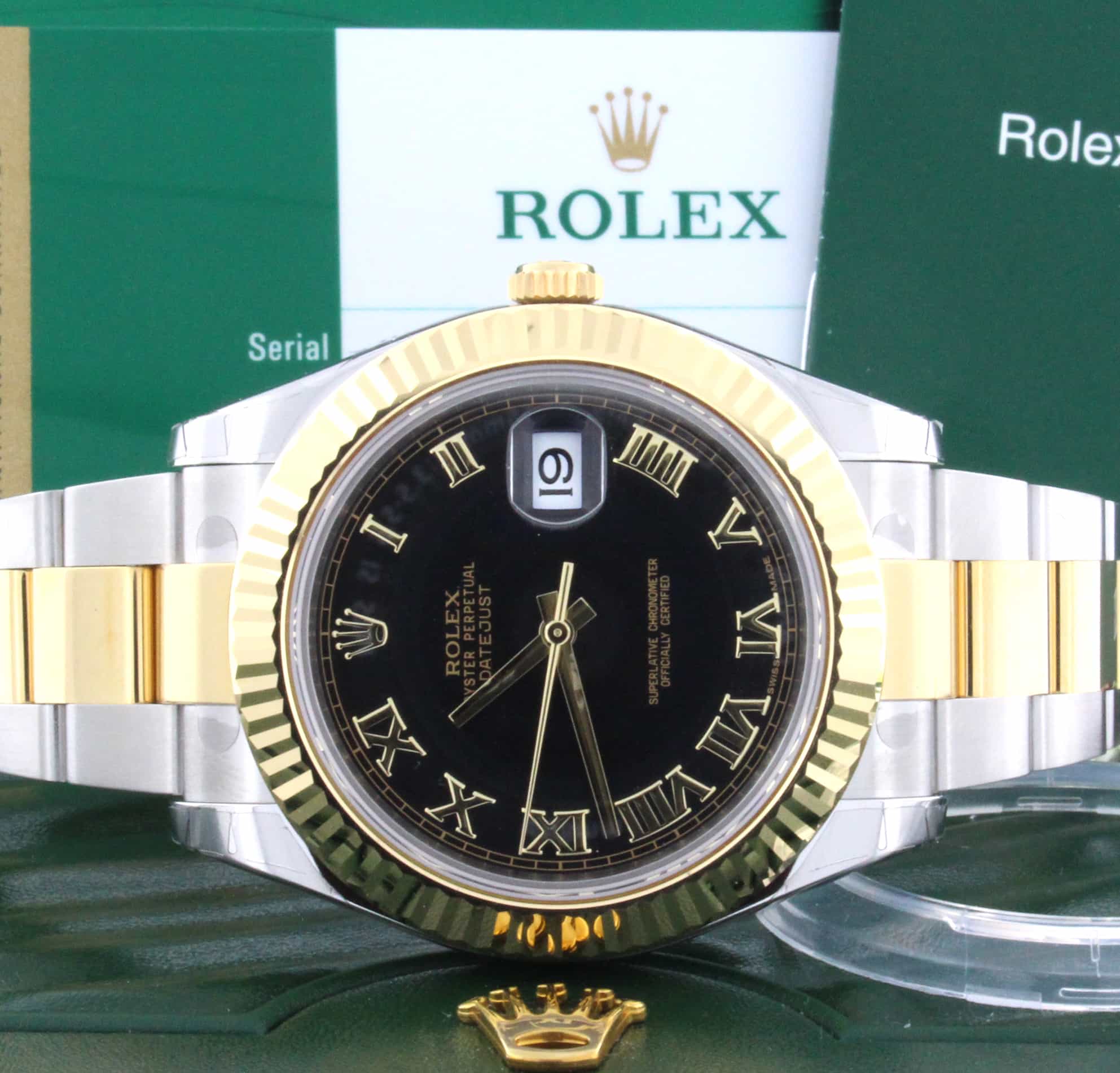 Rolex Datejust II 2-Tone 18K Yellow Gold/Stainless Steel 41MM Automatic Mens Watch 116333 - Image 2
