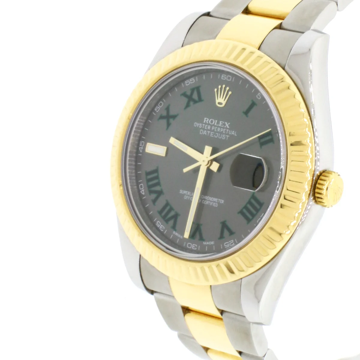 Rolex Datejust II 2-tone Yellow Gold/Steel 41mm Grey Roman Dial Automatic Watch 116333 - Image 8