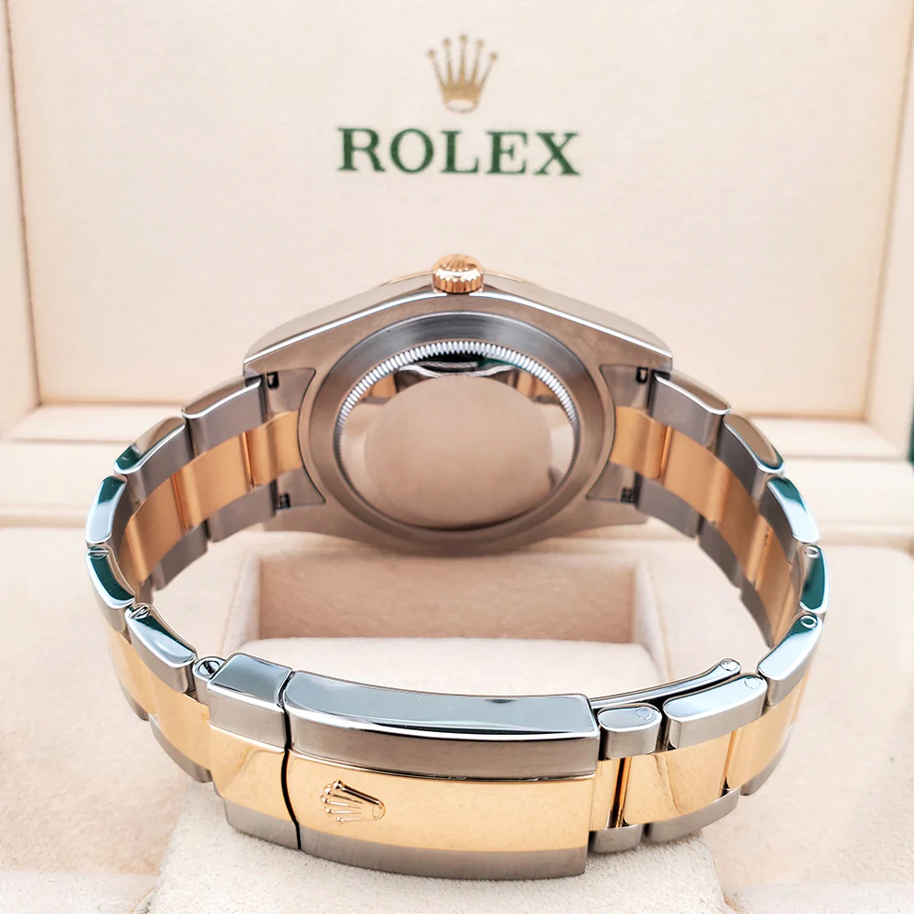 Rolex Datejust II 2-tone Yellow Gold/Steel 41mm Wimbledon Roman Dial Watch 116333 Box Papers - Image 5