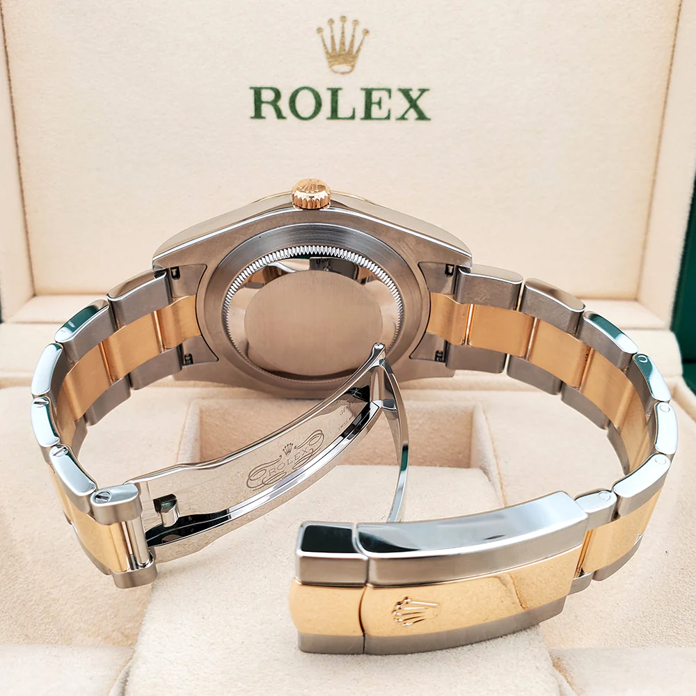 Rolex Datejust II 2-tone Yellow Gold/Steel 41mm Wimbledon Roman Dial Watch 116333 Box Papers - Image 6