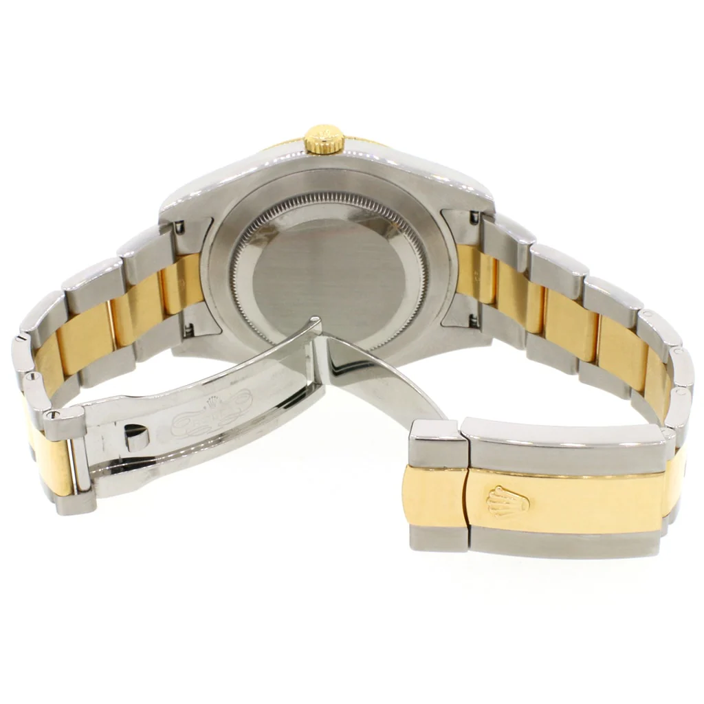 Rolex Datejust II 2-Tone18K Yellow Gold & Stainless Steel Factory Champagne Diamond Dial 41MM Automatic Mens Oyster Watch 116333 - Image 7
